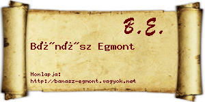 Bánász Egmont névjegykártya